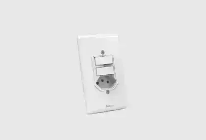 Interruptor 2 Teclas Paralelas + Tomada 2P+T 10A