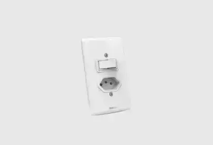 Interruptor 1 Tecla Paralela + Tomada 2P+T 10A