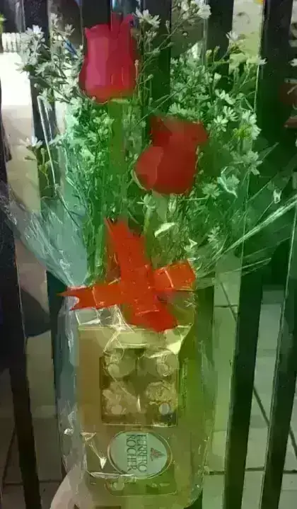 Rosas e Chocolate - 01 Unidade