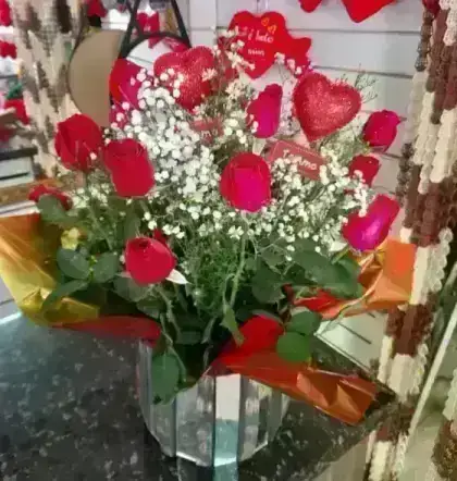 Arranjo de Rosas Cachepot - 01 Unidade