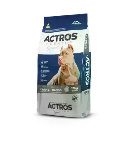 Racao Actros Power Training Adulto 26% 15 Kgs