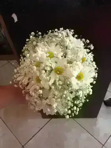 Buquê Noiva Margarida Branca