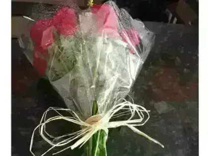 Ramalhete de Rosas Vermelhas - 12 Rosas