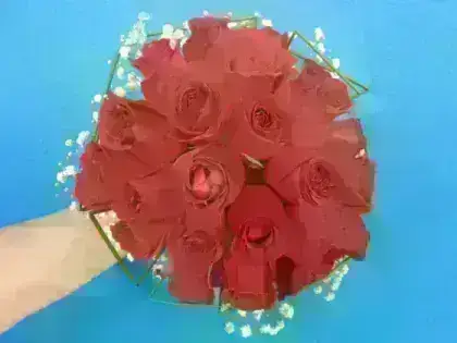 Buquê Noiva Rosas Vermelhas - 24 Rosas