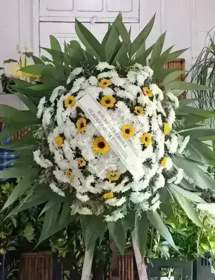 Coroa de Flores com Girassóis