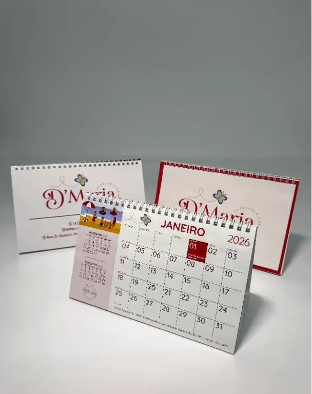 Calendários e Agendas — Impresso Arte Gráfica